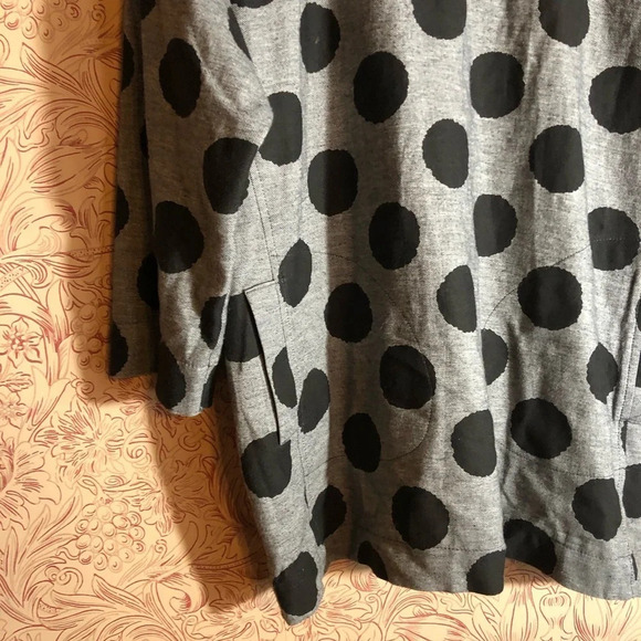 Yea big dot boxy top with pockets S/M roomy NEW - Picture 2 of 5